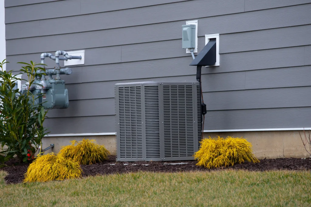 air conditioner near new house cold fan install supply